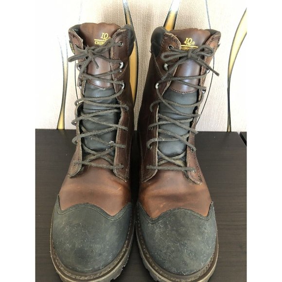 CHIPPEWA Aldarion Men's Work/Safety Leather Boots Water/Oil-proof 13M (A434) - Picture 2 of 10